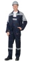 Костюм "СИРИУС-ЛЕГИОНЕР" куртка, полукомбинезон синий с серым и СОП 50мм р.  96-100/170-176