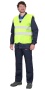 Жилет сигнальный SIRIUS кл.1, 2 СОП (трик.100 гр/м2) лимонный р. 3ХL (120-124/182-188)
