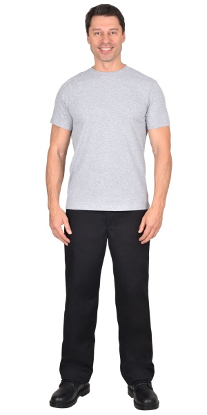 Футболка меланж серый  160г/м2 р.4XL