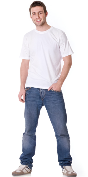 Футболка белая 160г/м2 р. XL