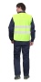Жилет сигнальный SIRIUS кл.1, 2 СОП (трик.100 гр/м2) лимонный р. 3ХL (120-124/182-188)