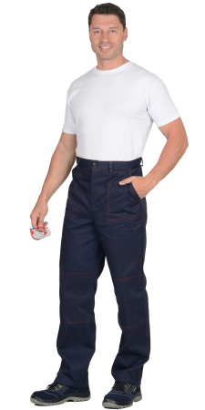 Костюм "СИРИУС-Импульс": куртка, брюки синий с красным кантом р.104-108/182-188