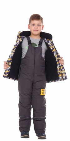 Костюм детский зимний "Форсаж" жёлтый (134)