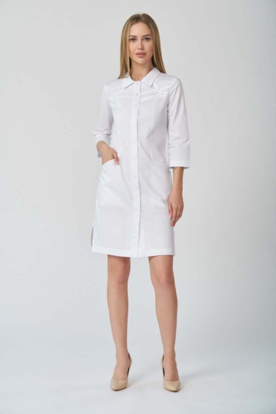 14-14114 3/4 У Халат женский Твил стрейч (164, 100, 108, /0, /тесьма)