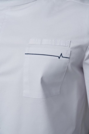 N011A Халат мужской Экстра (176, 92, 80, /Белый, /Форест 110, /вышивка)