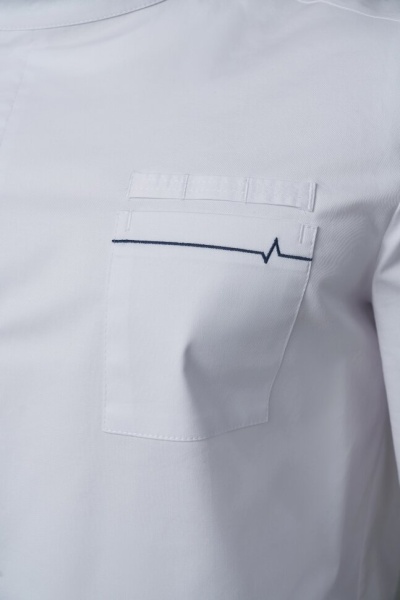 N011A Халат мужской Экстра (176, 92, 80, /Белый, /Форест 110, /вышивка)