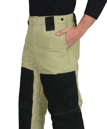 Костюм сварщика: куртка, брюки брезентовый со спилком (2,7 кв.м) тип Б р.  88-92/170-176 (ЧЗ)