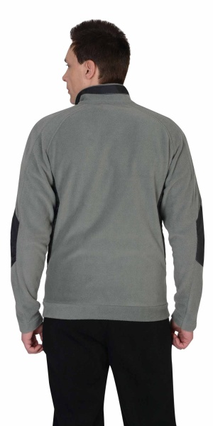 Куртка флисовая "СИРИУС-Актив"  серая отделка черная  р.  96-100/170-176 (ЧЗ)