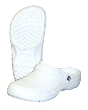 Сабо ЭВА медицинские с ремешком Белые разм. 40