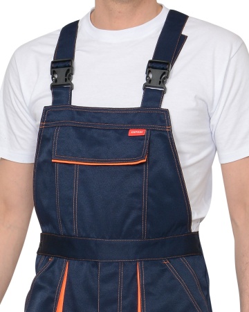 Полукомбинезон "СИРИУС-CROWN" синий с оранжевым р.  88-92/170-176