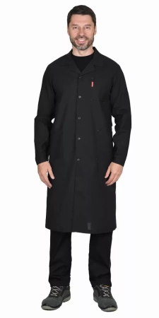 Халат х/б бязь, мужской тёмный р.104-108/170-176