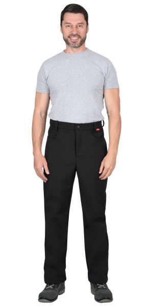 Брюки "СИРИУС-Азов" софтшелл черные  р.  88-92/170-176