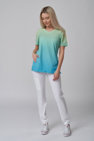 14-14135 Куртка женская Грета (170, 92, 100, /Градиент Голубой)