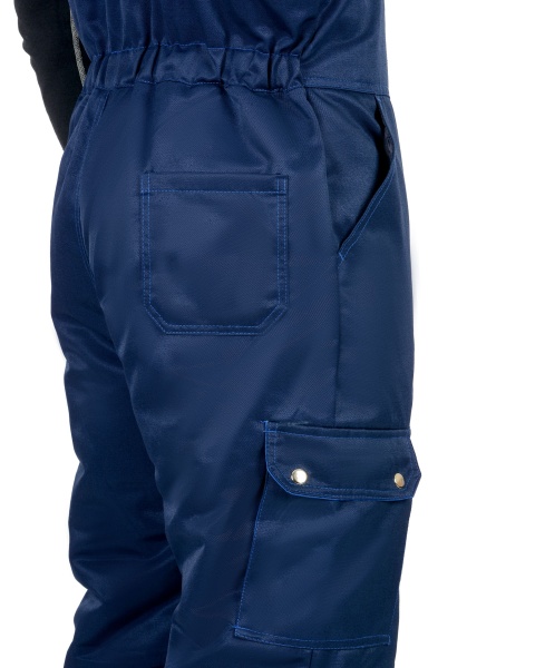 Костюм "СИРИУС-ТИТАН" зимний: куртка дл., п/комб. т.синий с васильковым и СОП-50мм. р. 112-116/170-1