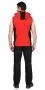 Жилет "Техно" (флис дублированный) красный с черным р.120-124 (ЧЗ)