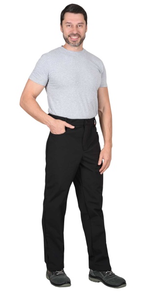 Брюки "СИРИУС-Азов" софтшелл черные  р.  88-92/170-176