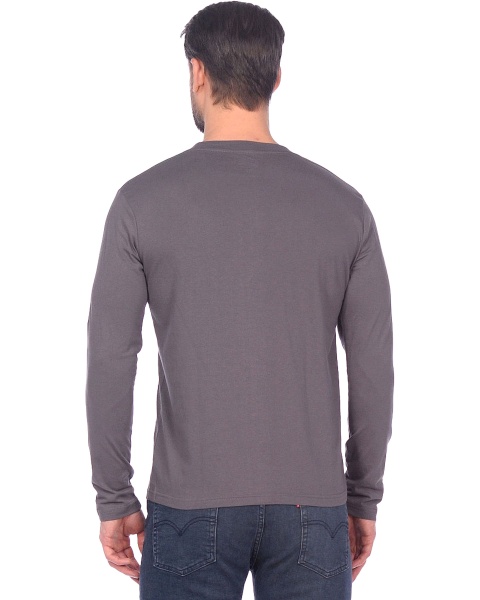 Футболка длинные рукава серая 160г/м2 р. XXL
