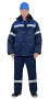 Костюм "СИРИУС-ТИТАН" зимний: куртка дл., п/комб. т.синий с васильковым и СОП-50мм. р. 112-116/170-1