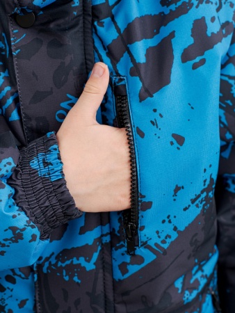 Костюм детский зимний "Морозко" (синий) (104)