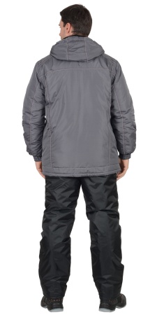 Куртка "СИРИУС-АЛЕКС" : зимняя, мужская, цв. т-серый р. 104-108/170-176 (ЧЗ)