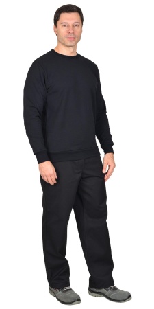 Толстовка черная с поясом (футер 240 г/м2) р. M(48)