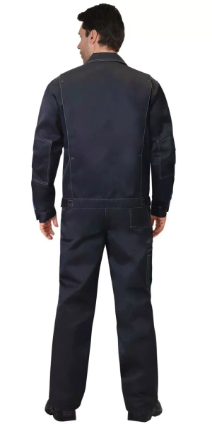 Костюм "ФАВОРИТ" летний:куртка, брюки т.синий с васильковым и лимонн. р.104-108/170-176