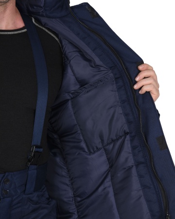 Костюм "СИРИУС-Рост-Норд" куртка, п/к, т-синий с васильковым. Тк.Оксфорд р.   88-92/170-176