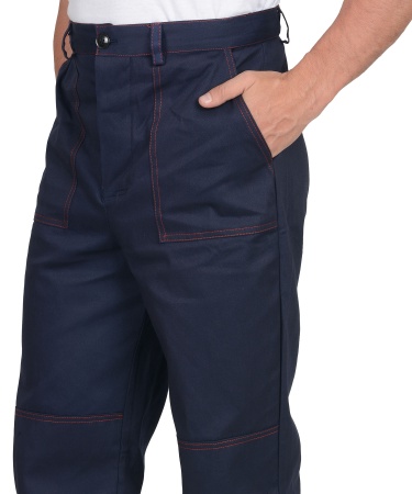 Костюм "СИРИУС-Импульс": куртка, брюки синий с красным кантом р.104-108/182-188