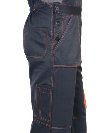 Полукомбинезон "СИРИУС-CROWN" т.серый с оранжевым р.  96-100/170-176