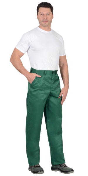 Брюки "СИРИУС-ПРОФЕССИОНАЛ" зеленые р. 104-108/170-176