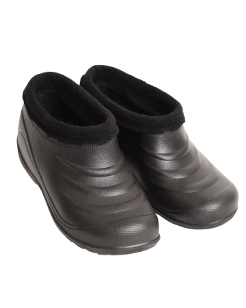 Галоши утепленные из ЭВА, цв. черные р. 45