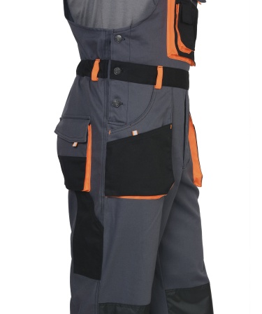 Полукомбинезон "СИРИУС-МАНХЕТТЕН" т.серый с оранжевым и черным р.  96-100/170-176