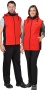 Жилет "Техно" (флис дублированный) красный с черным р.120-124 (ЧЗ)