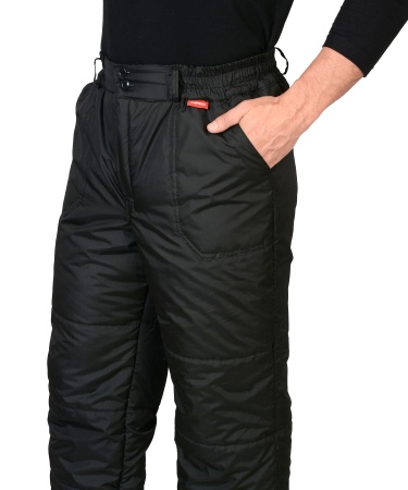 Брюки "СИРИУС-Европа" утепленные черные р.  88-92/170-176