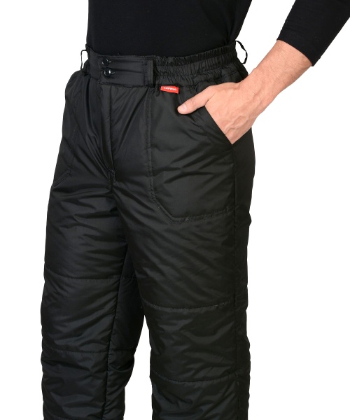 Брюки "СИРИУС-Европа" утепленные черные р.  88-92/170-176