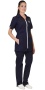 Костюм "СИРИУС-ЛИРА" женский: блуза, брюки темно-синий р.104-108/170-176