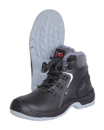 Ботинки "SAVEL-Protection-nord/ю", кожа, ПКП, нат. мех, ПУ-ТПУ р.41