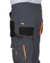 Брюки "СИРИУС-МАНХЕТТЕН" т.серые с оранжевым и черным р. 104-108/170-176