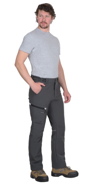 Брюки "СИРИУС-Спейс" софтшелл т.серые ТА р. 120-124/170-176