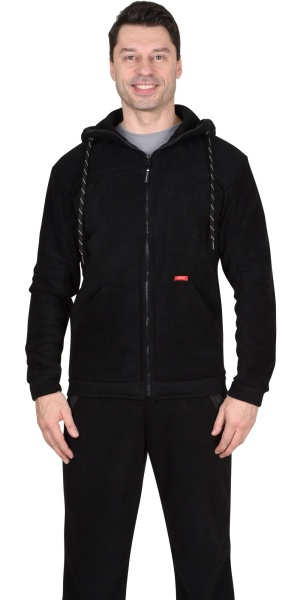 Куртка флисовая "СИРИУС-Меркурий" черная р.  96-100/170-176 (ЧЗ)