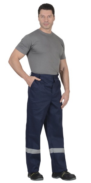 Костюм "СИРИУС-Производственник" :  куртка, брюки синий с васильковым с СОП р. 112-116/170-176