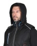 Жилет "СИРИУС-АЛЕКС" (на подкладке тафетта) с капюшоном, черый р.  88-92 (ЧЗ)