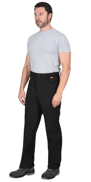 Брюки "СИРИУС-Азов" софтшелл черные  р.  88-92/170-176