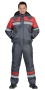 Костюм "СИРИУС-Орбита" зимний: куртка кор.,п/комб. серый с красным и СОП р.  96-100/170-176