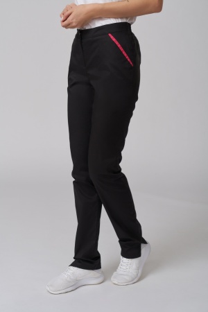 6-679 Брюки женские Твил стрейч (164, 104, 112, /32, /тесьма фуксия)