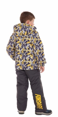 Костюм детский зимний "Форсаж" жёлтый (134)