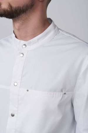 R208А Халат мужской Классик-стрейч (170, 104, 92, /Белый 01)