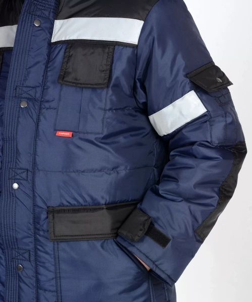 Костюм "СИРИУС-БЕРКУТ" : куртка дл., п/комб. синий с чёрным и СОП 50 мм р.112-116/170-176