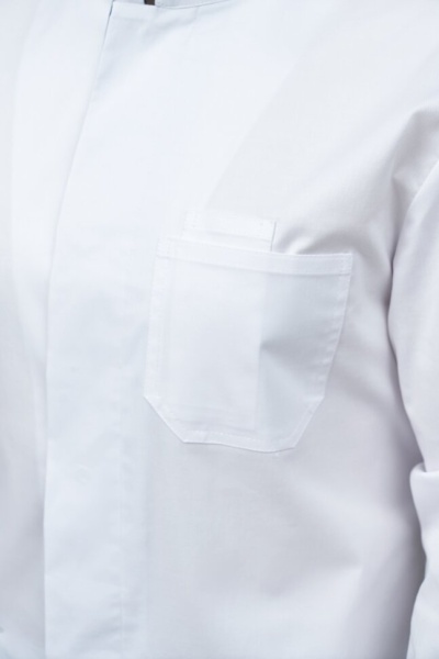 L069А Халат мужской Экстра (176, 104, 92, /белый, /темно-серый)