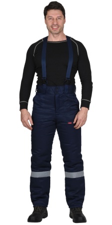 Костюм "СИРИУС-Рост-Норд" куртка, п/к, т-синий с васильковым. Тк.Оксфорд р.   88-92/170-176